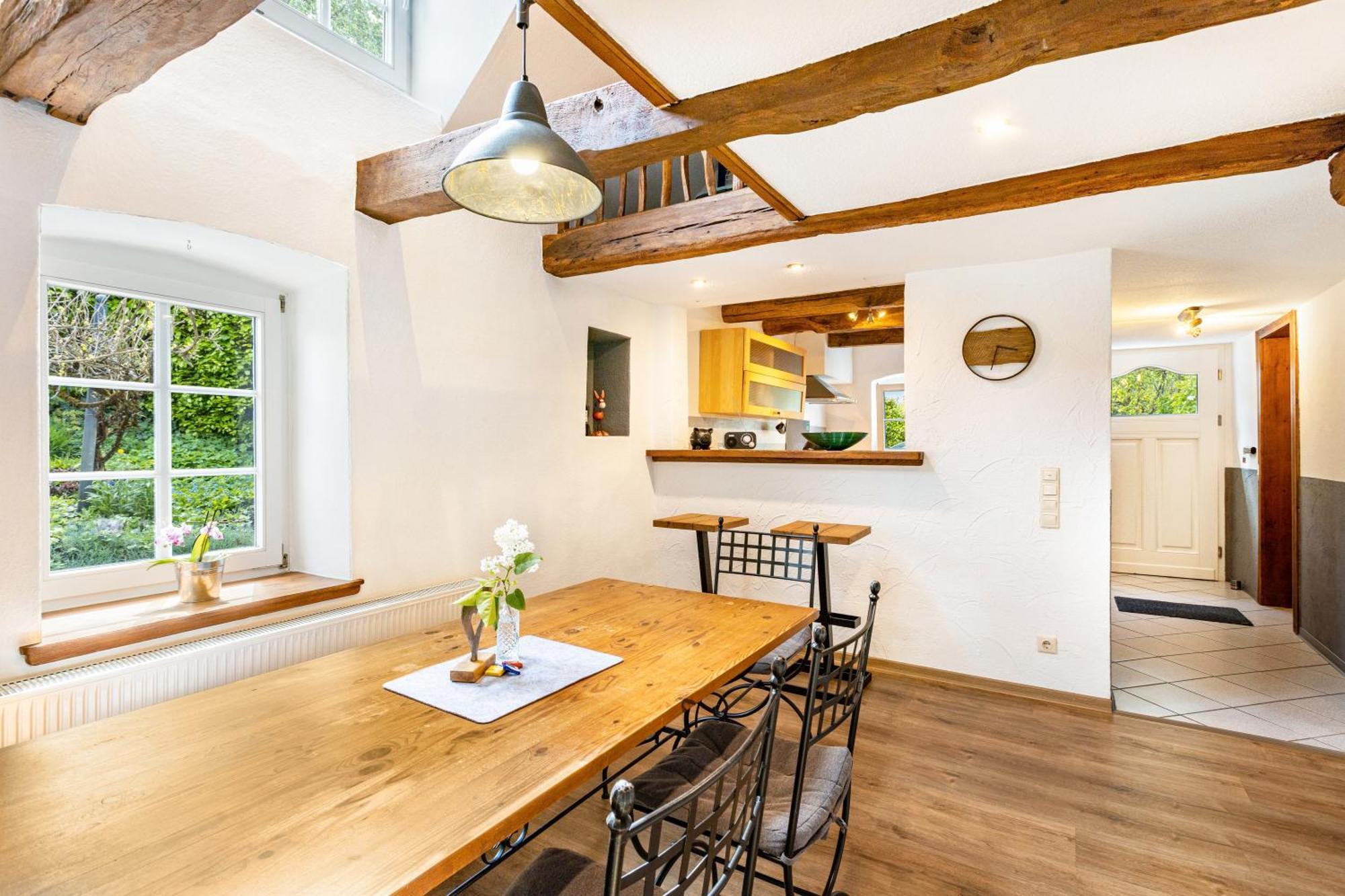 Fachwerk-Ferienhaus 1764 Eslohe Bagian luar foto
