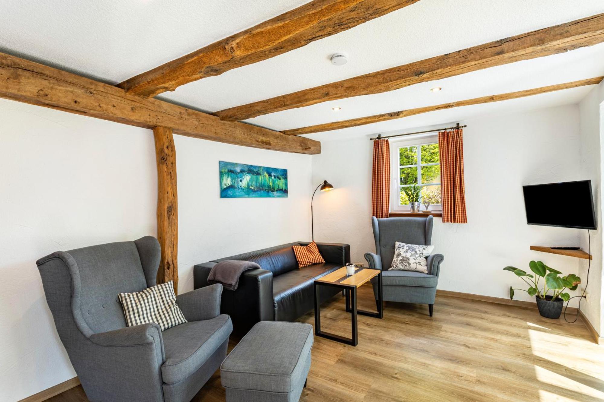 Fachwerk-Ferienhaus 1764 Eslohe Bagian luar foto