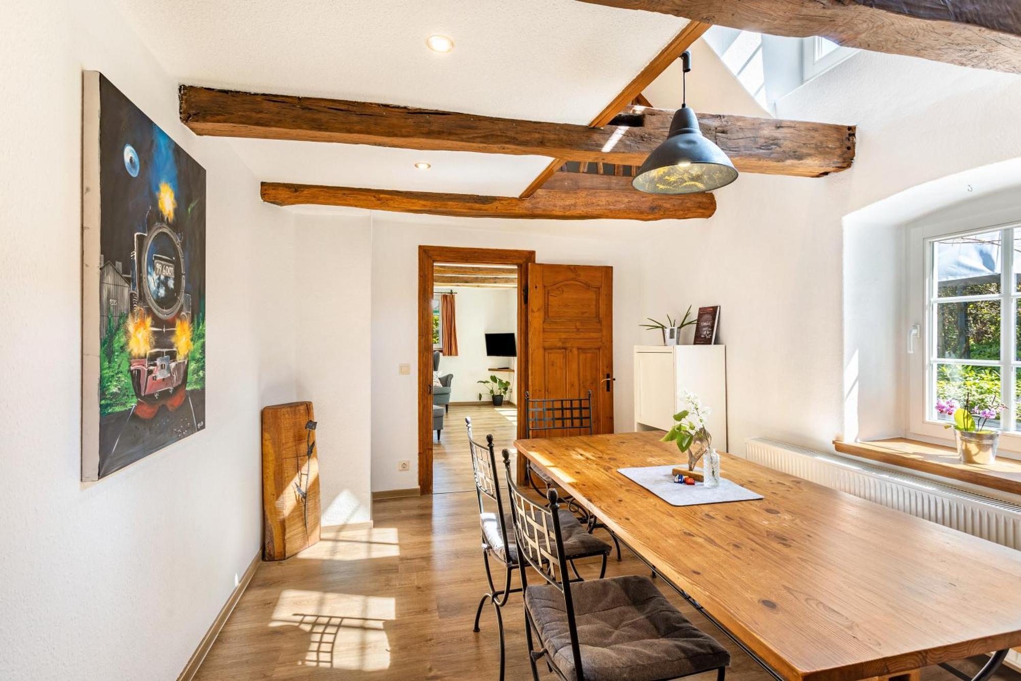 Fachwerk-Ferienhaus 1764 Eslohe Bagian luar foto