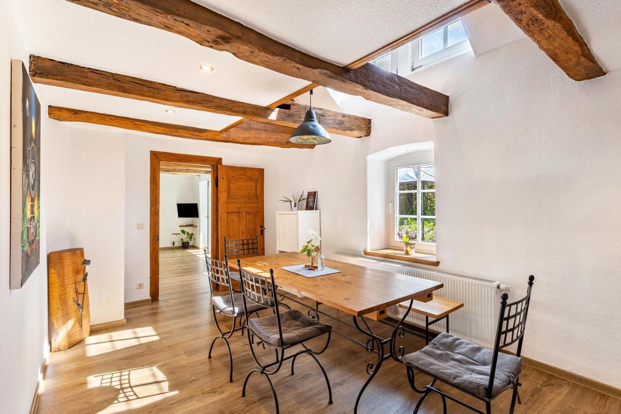 Fachwerk-Ferienhaus 1764 Eslohe Bagian luar foto